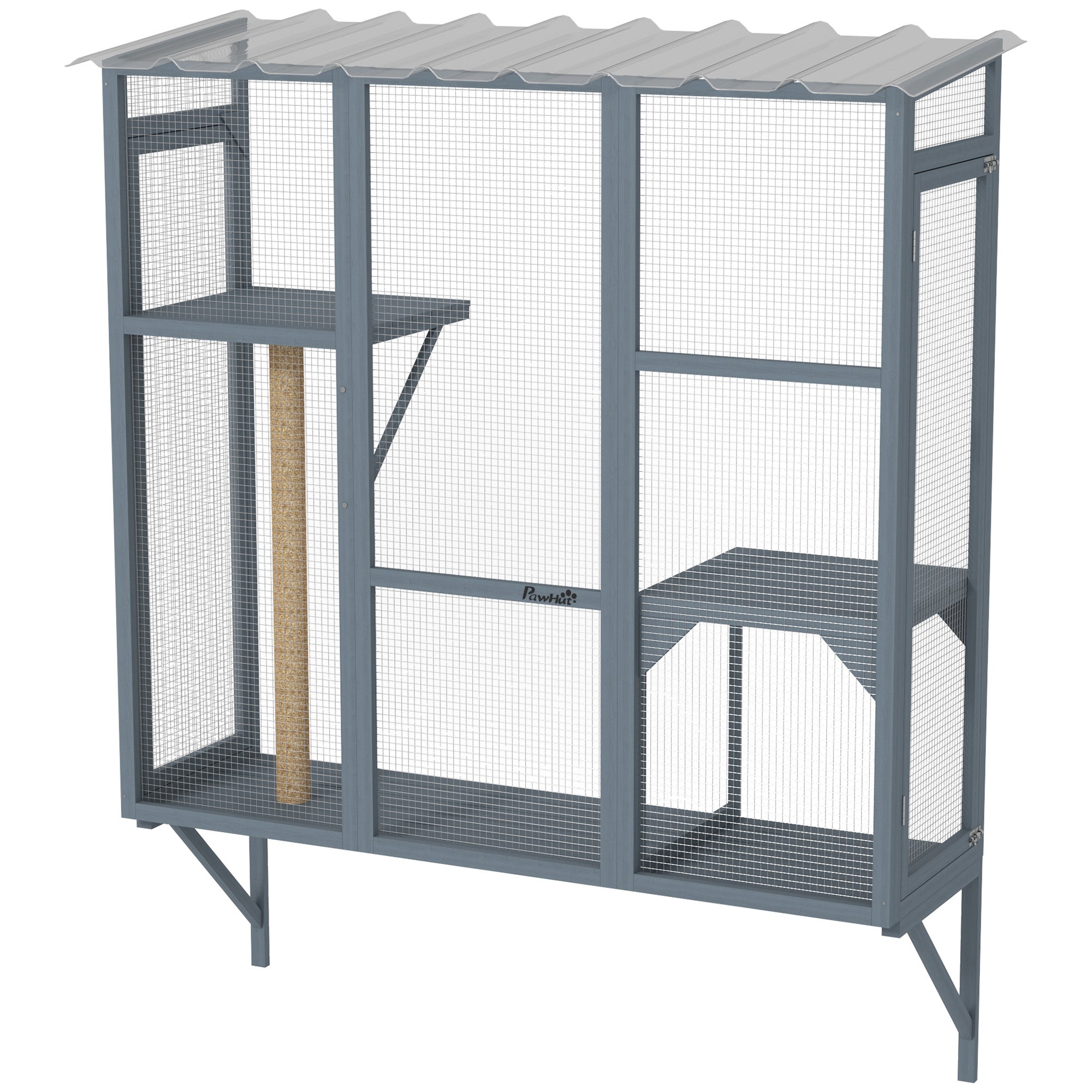 Catio Outdoor, Window Catio For 2-3 Large Indoor Cats W 2 Jumping