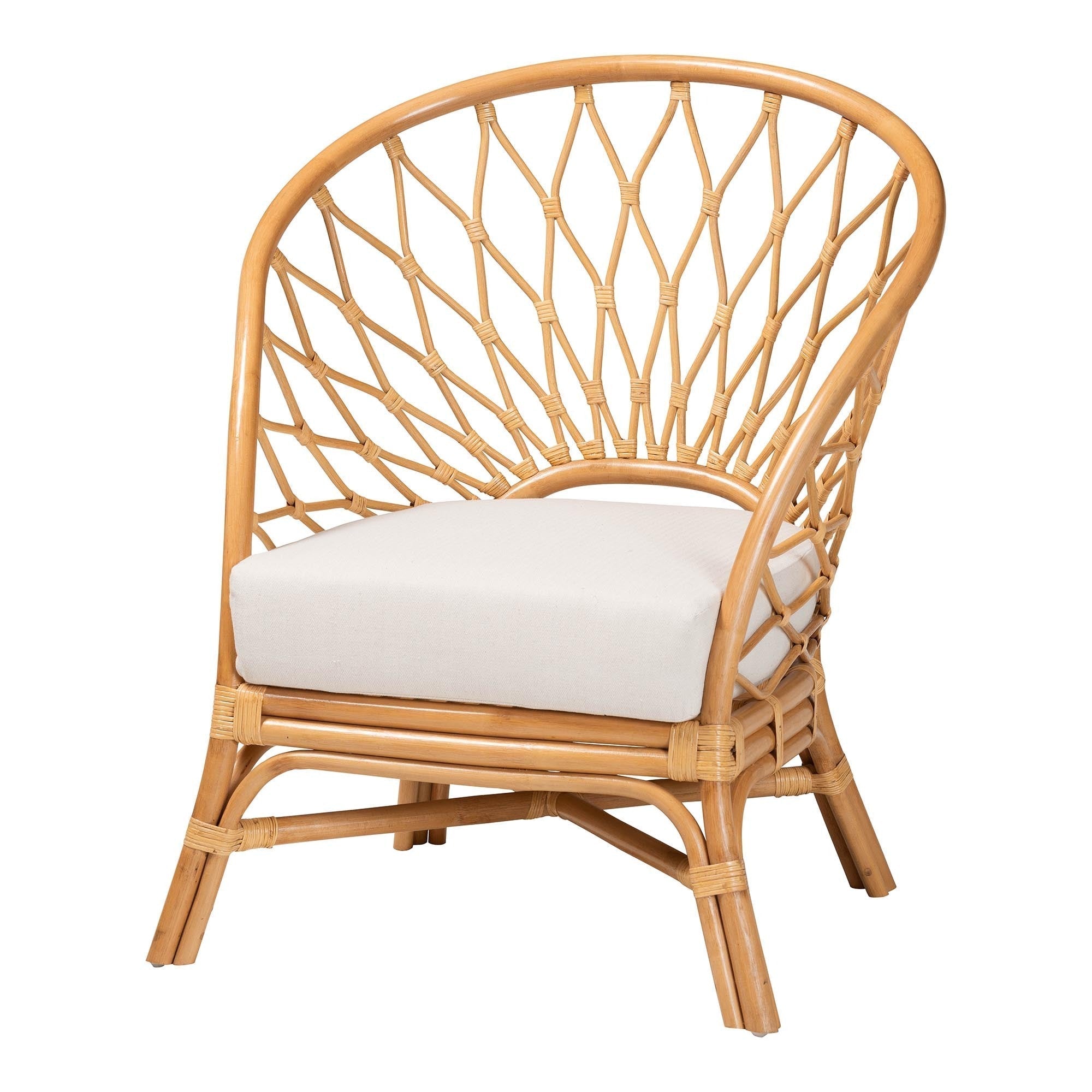 GigaTech Honey Rattan Accent Chair