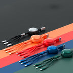 3 In1 USB Cable Micro USB Type C Cable 3 In 1 Charging Cable
