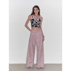 "Light and Shadow Walking" Retro Fashionable Dirty Printed