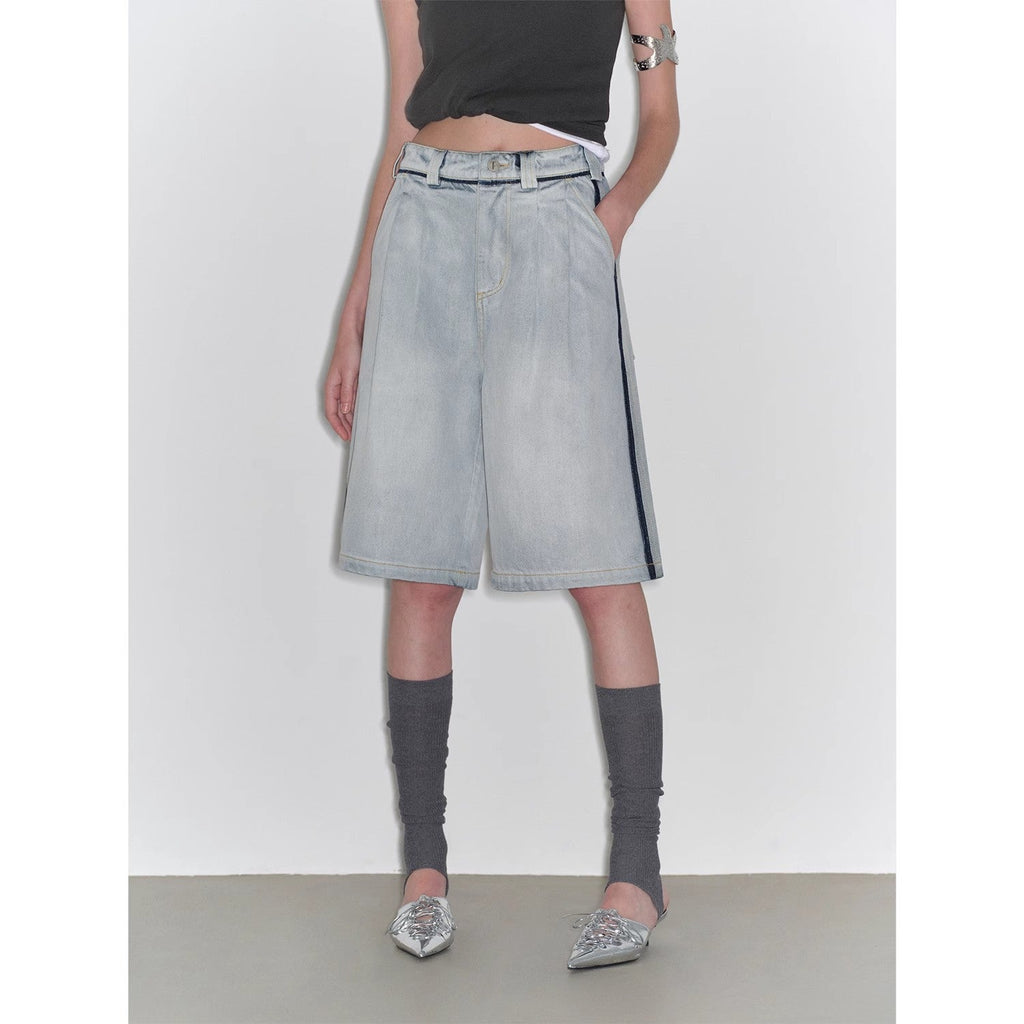 “Unruly Sonata” Neutral Style Loose Feeling Imported Washed Mid Rise