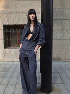 Refreshing breathable twill linen deconstructed silhouette old money