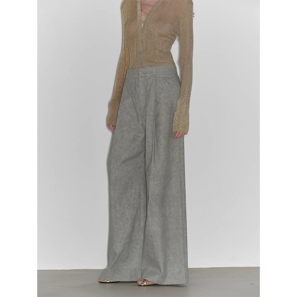 "Light and Shadow Walking" Retro Fashionable Dirty Printed
