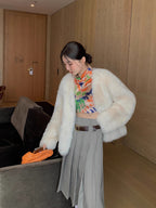 Fireladyfur Women's Pink Tuscan Sheepskin Coat“Babylon Phantom Nights”