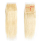Brazilian Blonde 10A Grade #1B/613 Straight BUNDLES with CLOSURES & FR