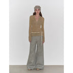 "Light and Shadow Walking" Retro Fashionable Dirty Printed