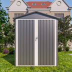 [05X10FT] Alora Large Weatherproof Outdoor Motocycle And Tools Storage Shed (SAK91642)