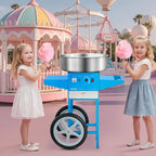 Commercial Cotton Candy Machine With Cart Sugar Floss Maker 1000W For