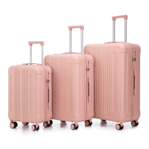 20 24 28 3 Pcs Set In ABS Spinner Wheel Luggage, Carry On Suitcase,