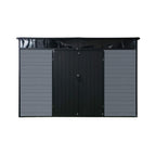 [07X10FT] Outdoor Resin Garden Shed With Floor, Window, And Lockable Door (SAK25987)