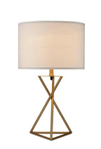 26.25" Tall Ester Mid-Century Metal Table Lamp in Matte Gold
