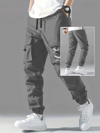 Straight Ankle Tied Wear-resistant Overalls Casual Pants