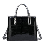 Fashion Female Messenger Bag With Snake Pattern Handle