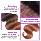 10A Grade #1B/4/30 Body Wave #1B/4/27 BUNDLES with CLOSURES & FRONTALS