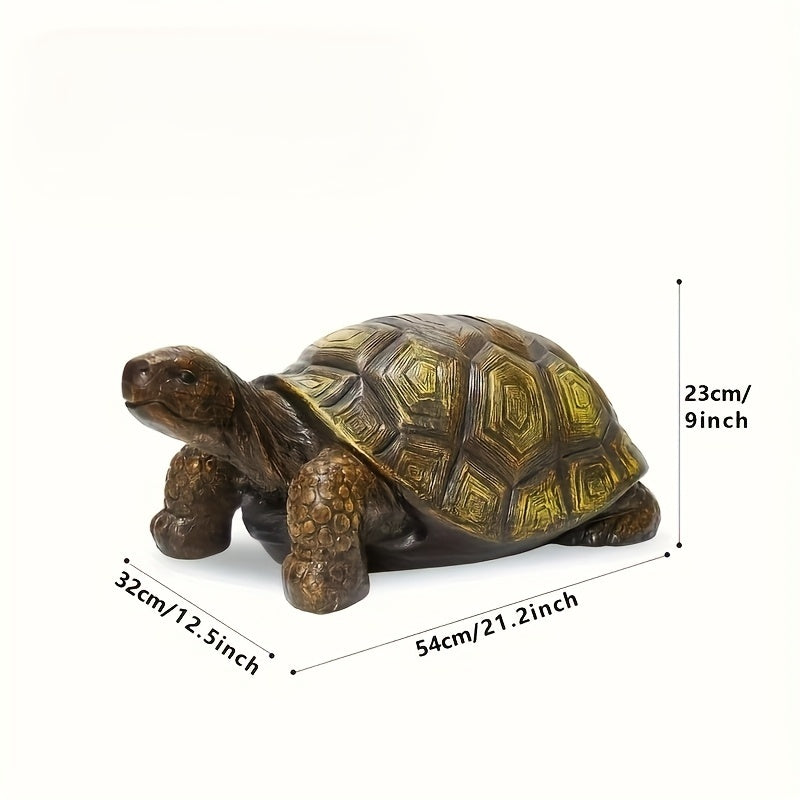 21.3' Large Realistic Resin Turtle Statue