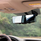 Car Rearview Mirror 11.4in Interior Clip-on Curve Convex Panoramic