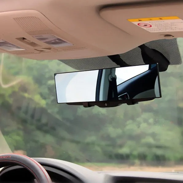 Car Rearview Mirror 11.4in Interior Clip-on Curve Convex Panoramic
