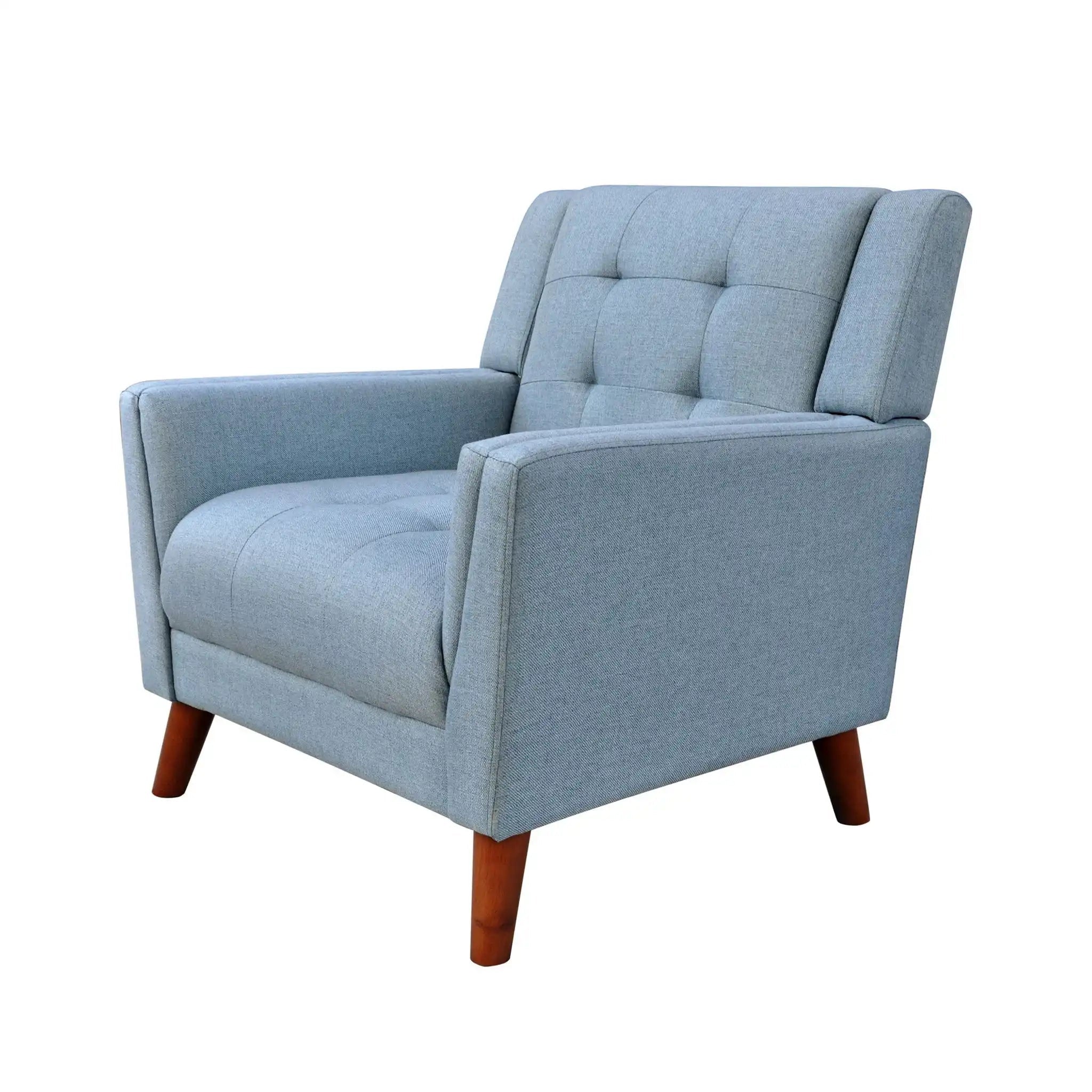 Luminaesque Fabric Upholstered Armchair With Tufted Back