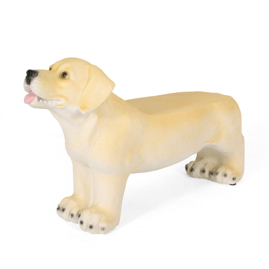 MGO Dog Bench, Outdoor Light Brown, No Assembly Required