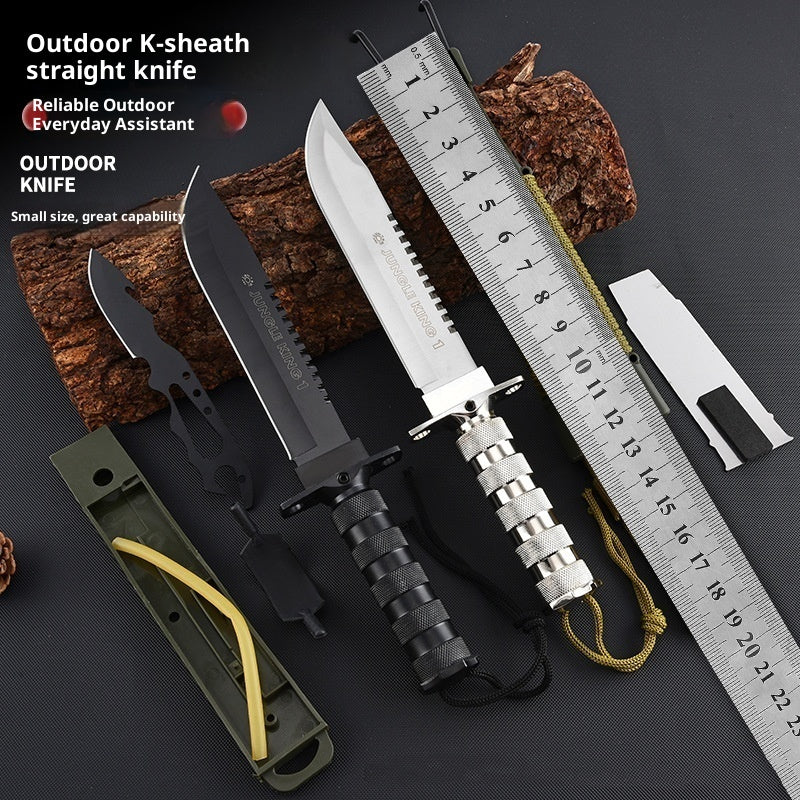 Keel Integrated Multifunctional Small Straight Knife Field Survival
