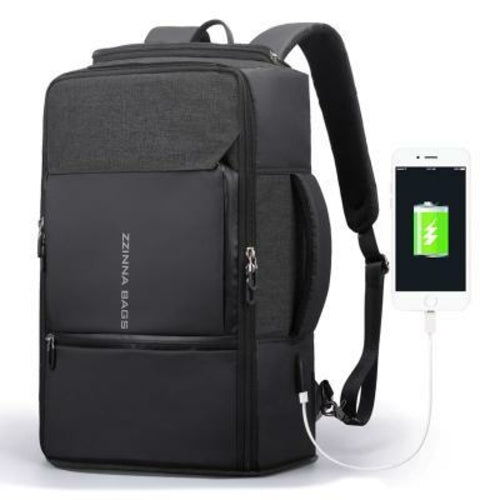 Men's Large Capacity Travel Backpack With USB Port