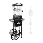 Premium 10OZ Portable Kettle Popcorn Maker Machine With Cart (SAK42196)
