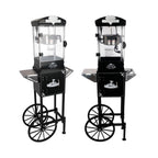Premium 10OZ Portable Kettle Popcorn Maker Machine With Cart (SAK42196)
