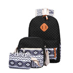High Quality Breathable Printing Three-piece Wave Backpack