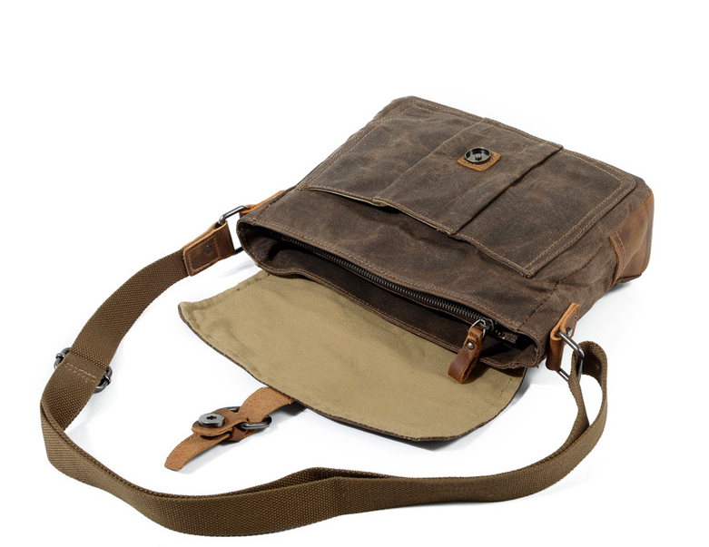 High Quality Casual Canvas Messenger Bag For Men