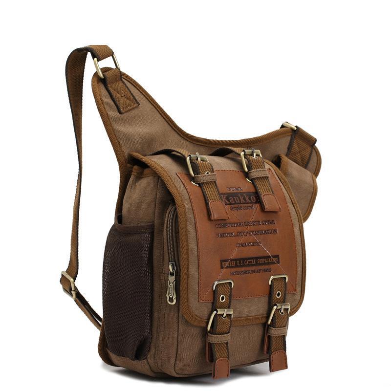 High Quality Canvas Knight Shoulder Bag For Men