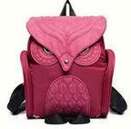 High Quality Cartoon Stitching Owl Shape Backpack