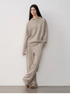 Fireladyfur Women's Wool Knit Hooded Set"Urban One"