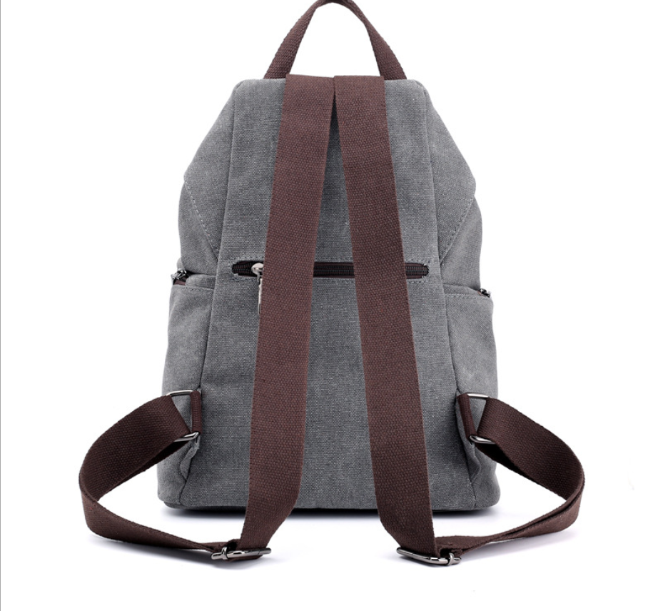 Canvas Fashion Retro Casual College Style Backpack