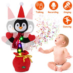 1Pc Penguin Or Elk Kid Electric Dance Toy Christmas Elk Snowman Senior