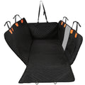 Dog Car Back Seat Cover With Zipper Mesh Window Storage Bags