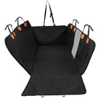 Dog Car Back Seat Cover With Zipper Mesh Window Storage Bags