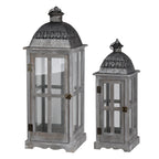 Wooden Candle Lantern Decorative, Hurricane Lantern Holder Decor
