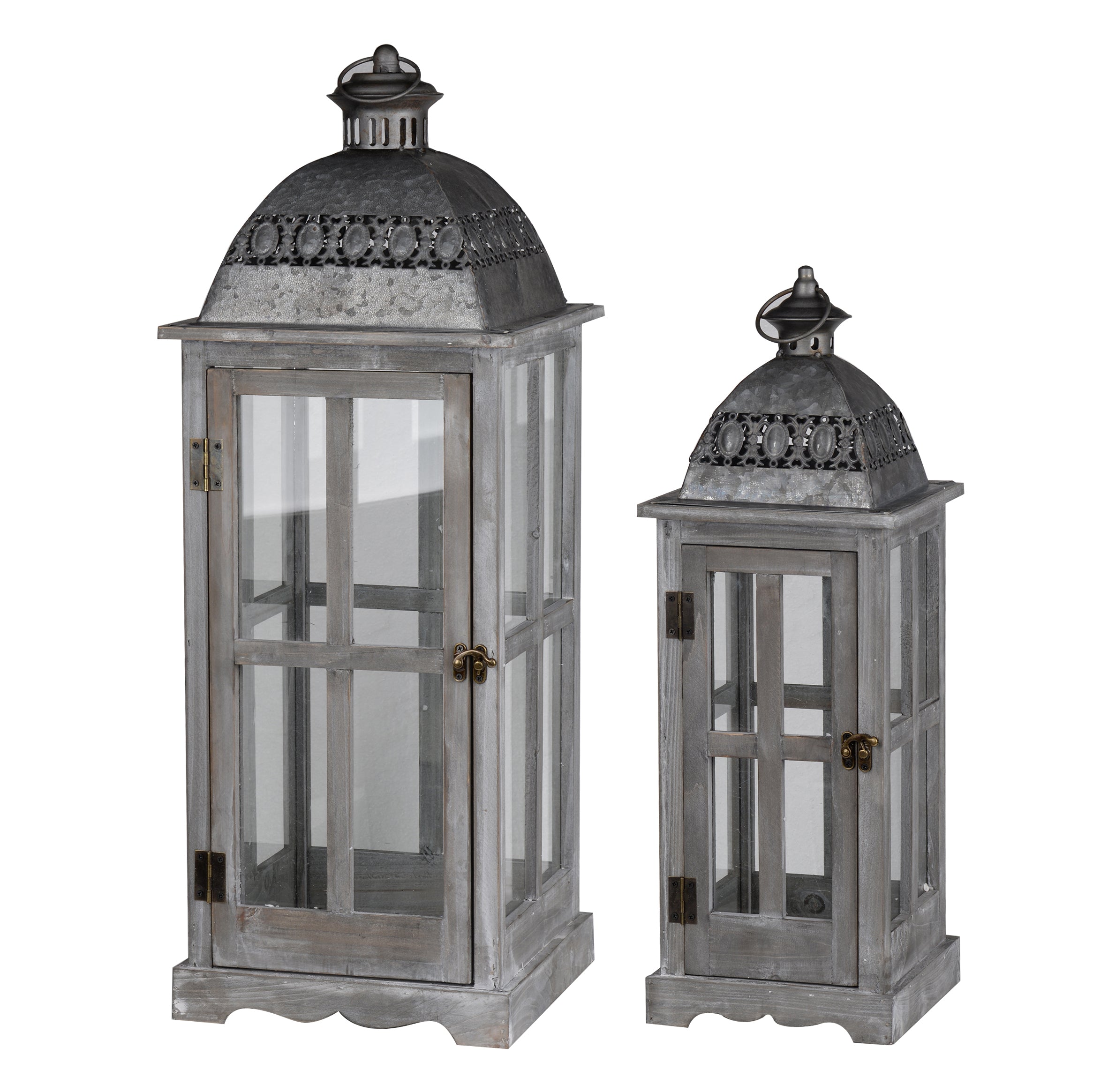 Wooden Candle Lantern Decorative, Hurricane Lantern Holder Decor
