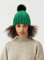 Winter Knitted Hats Fashion Stretchy Lined Skull Hats For Women Faux