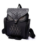 High Quality Cartoon Stitching Owl Shape Backpack