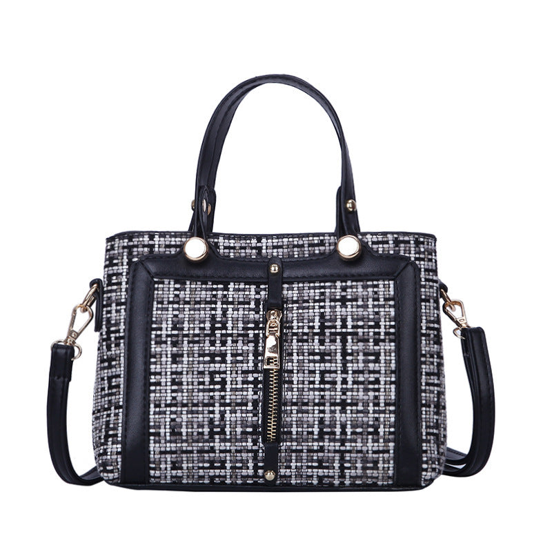 Korean Style Plaid three-dimensional Handbag For Ladies