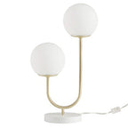 Metal 2-Light Globe Table Lamp