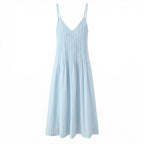 Women Clothing Simple Wear Strap Length Dress .Ships from overseas.