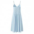 Women Clothing Simple Wear Strap Length Dress .Ships from overseas.