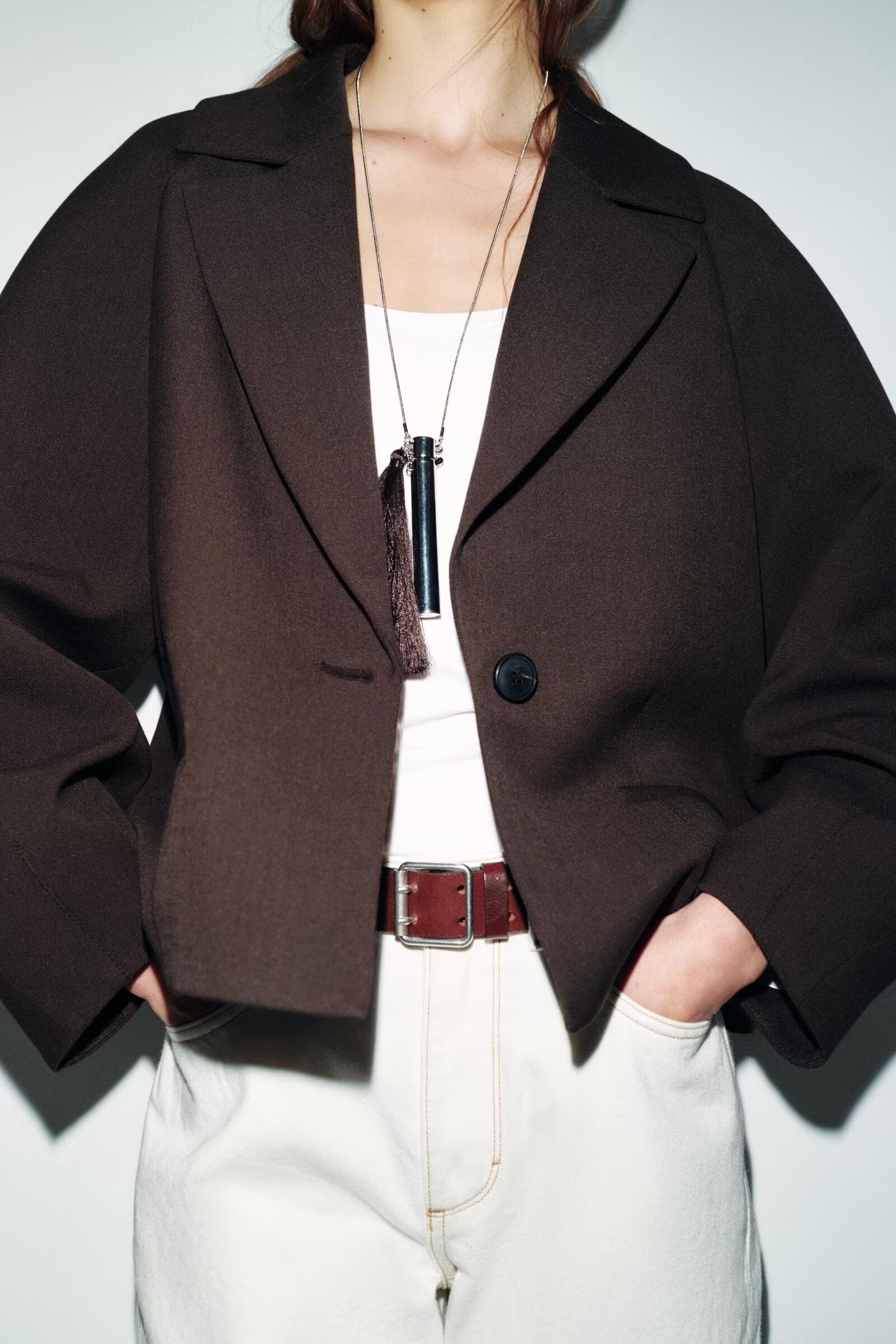Women Clothing Summer Korean Puff Sleeve Loose Collar Blazer .Ships