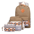 High Quality Breathable Printing Three-piece Wave Backpack