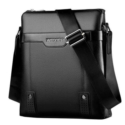 Men's PU Leather Casual Business Messenger Bag
