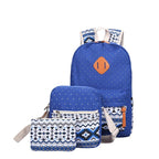 High Quality Breathable Printing Three-piece Wave Backpack