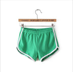 Women's sports shorts, home casual solid-color fashionable yoga beach