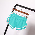 Women's sports shorts, home casual solid-color fashionable yoga beach